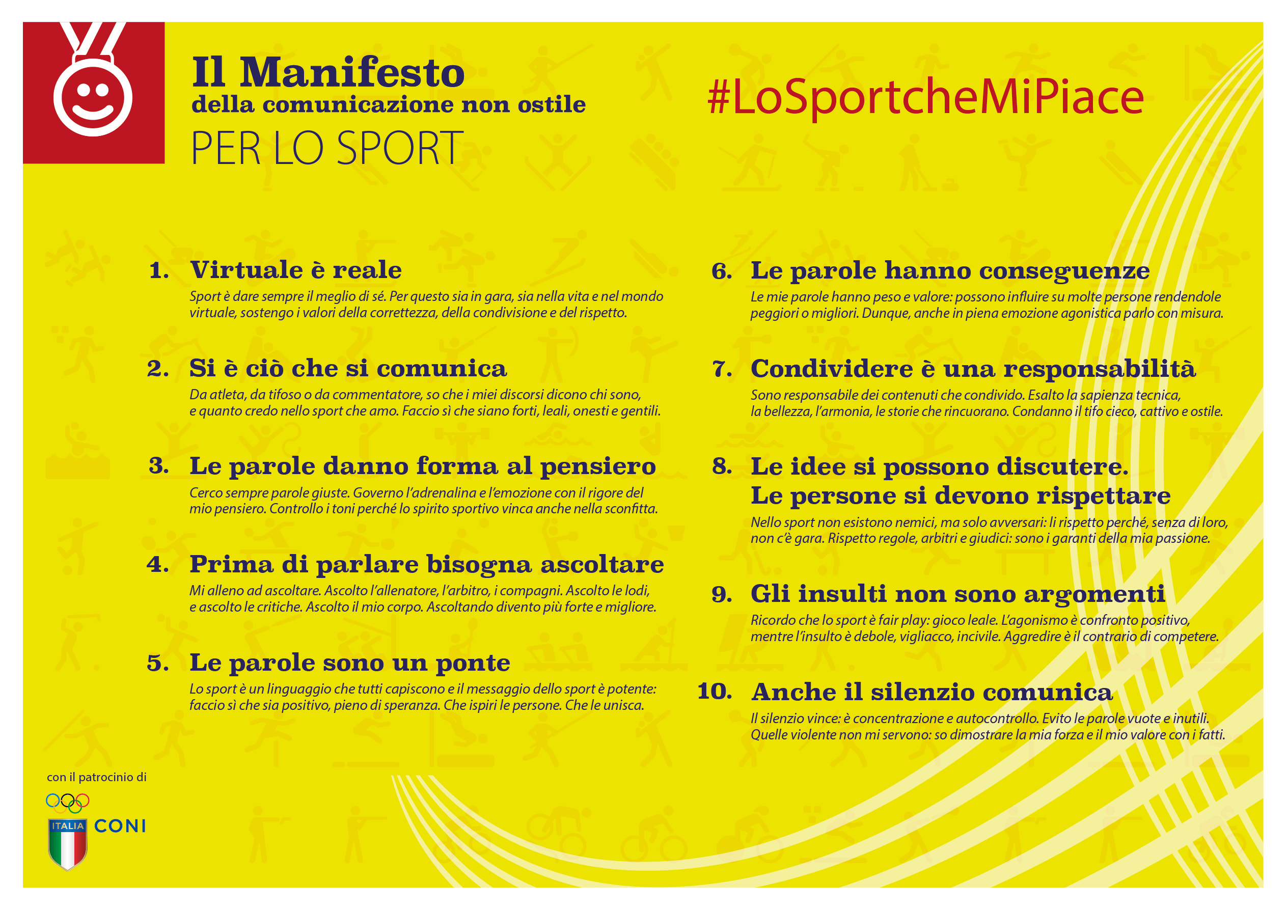 manifesto dello sport